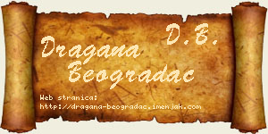 Dragana Beogradac vizit kartica